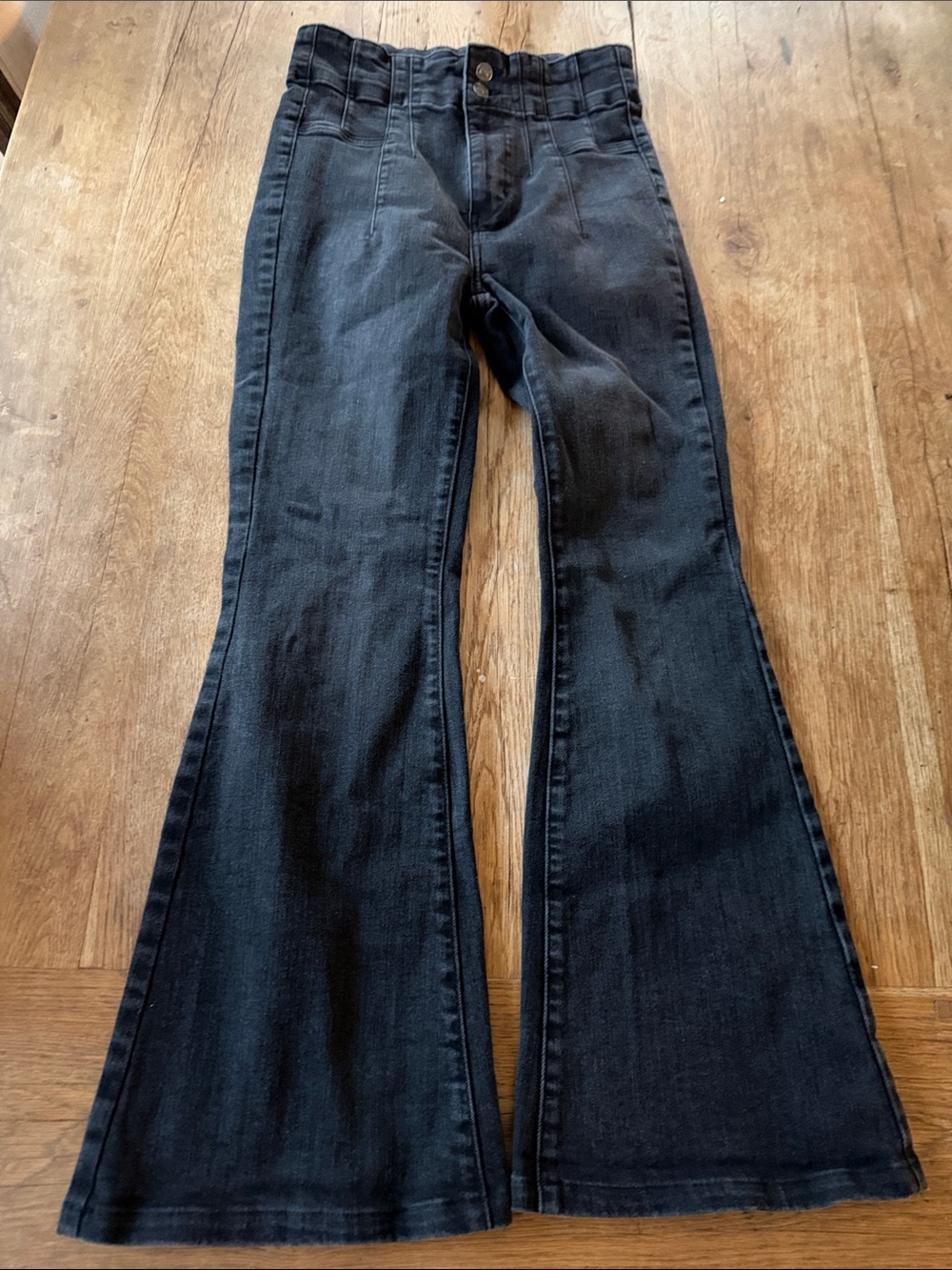 We the free High-Waist Black Flared Women's Jeans size 28